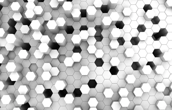 Duo Tone Hexagon Background Texture Rendering Illustration Futuristic Abstract Background — Stock Photo, Image