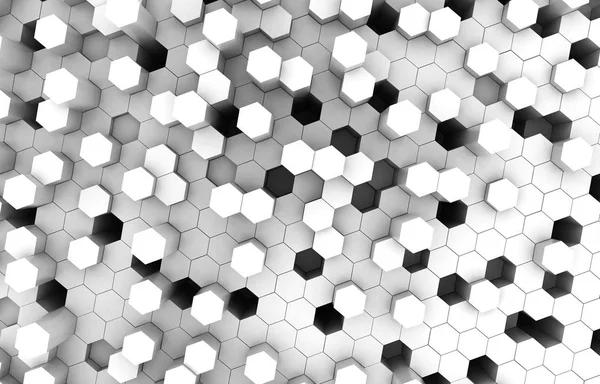 Duo Tone Hexagon Background Texture Rendering Illustration Futuristic Abstract Background — Stock Photo, Image