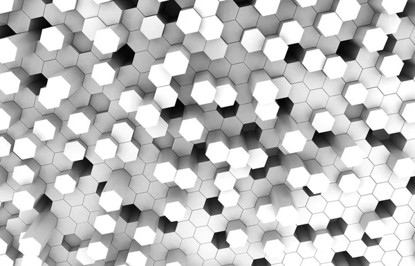 Duo Tone Hexagon Hintergrundtextur Darstellung Futuristischer Abstrakter Hintergrund — Stockfoto