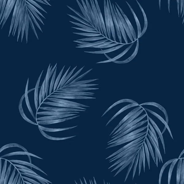 야자수 잎 원활한 패턴 — 스톡 사진