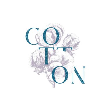 tip tasarım ile el çekilmiş pamuk şube