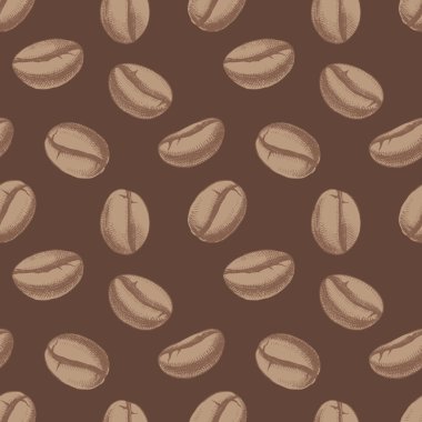Kusursuz desenli, el yapımı kahve çekirdekleri.