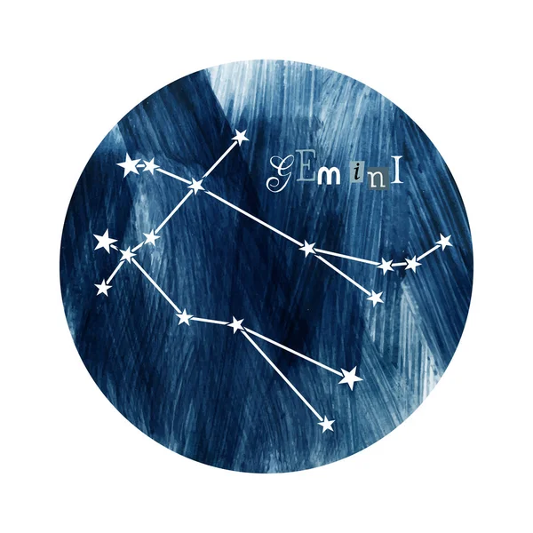 Das Sternbild Gemini — Stockvektor
