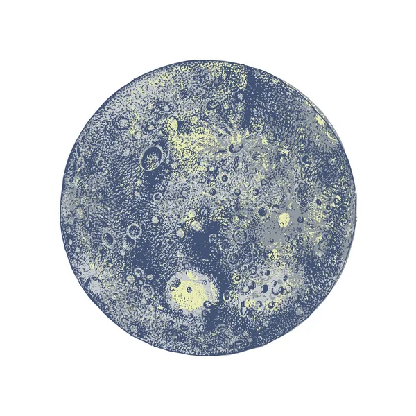 Planète Mercure dessinée à la main — Image vectorielle