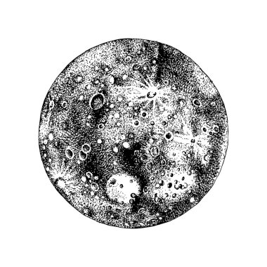 Elle çizilmiş Merkür gezegeni