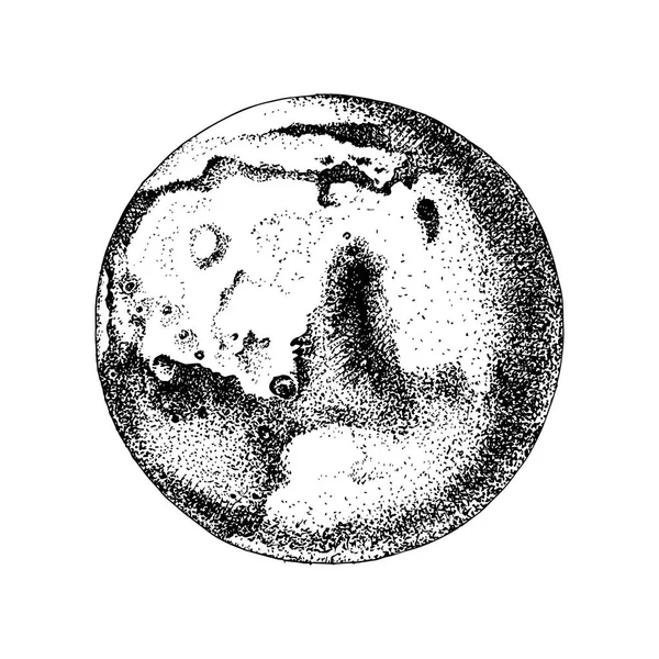 ดาวอังคารที่วาดด้วยมือ — ภาพเวกเตอร์สต็อก