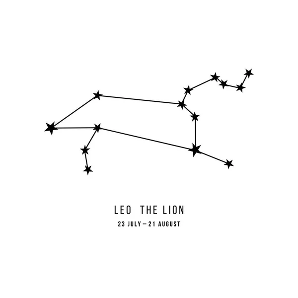 Constellation du zodiaque Léon — Image vectorielle