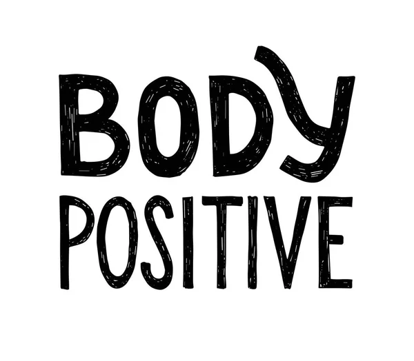 Letras positivas para o corpo . —  Vetores de Stock