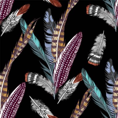 ile Seamless Modeli el çekilmiş tüyler