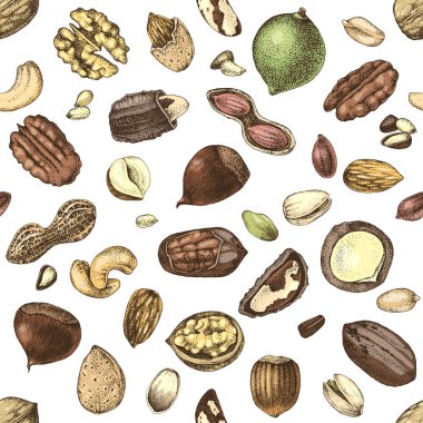 İle Seamless modeli el çekilmiş fındık.