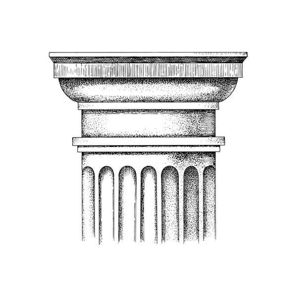 Капитал дорического ордена — стоковый вектор