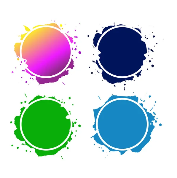 Düğmeler için daireler, sosyal medya şekilleri