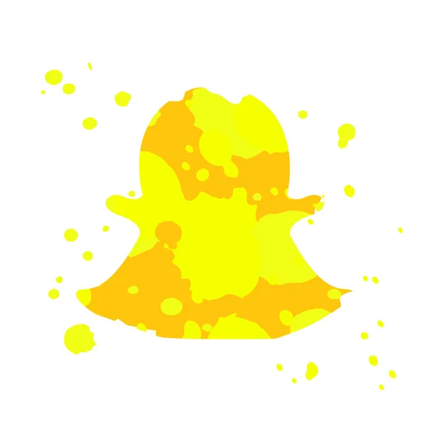 Žlutý Duch Pozadí — Stockový vektor