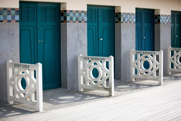 Vestiaires Célébrités Deauville Beach — Photo