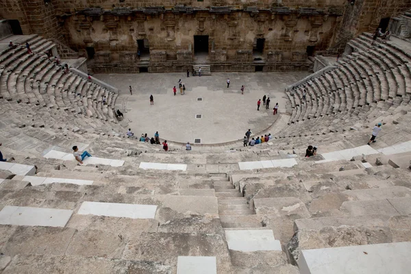 Ancient Roman theater, where performances and gladiatorial battles were held