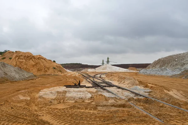 Extracción Arena Para Industria Una Cantera — Foto de Stock