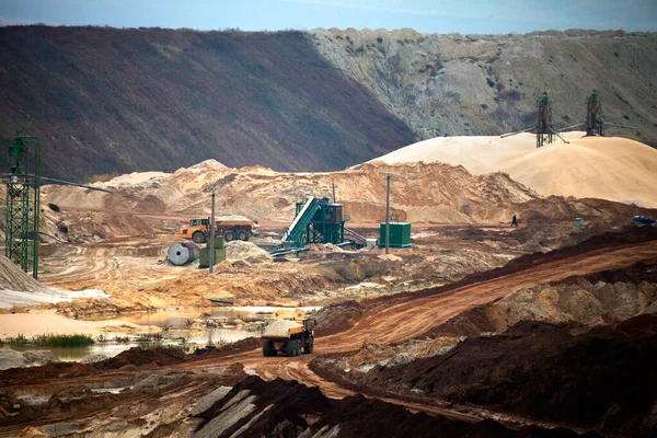 Extracción Arena Para Industria Una Cantera — Foto de Stock