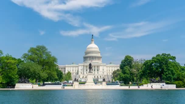 Washington Estados Unidos Mayo 2018 Timelapse Video United States Capitol — Vídeos de Stock