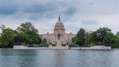 Washington Dc, Amerika Birleşik Devletleri - Mayıs 16, 2018:4 k timelapse video ABD Capitol