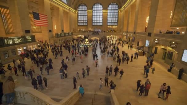 New York Verenigde Staten Mei 2018 Pendelaars Grand Central Station — Stockvideo