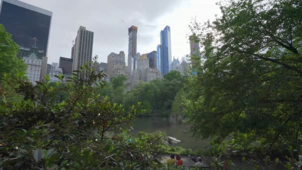 New York Usa Maj 2018 Dolly Skott Central Park New — Stockvideo