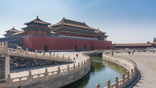 Beijing China Mar 2018 Timelapse Video Forbidden City Beijing — Stock Video