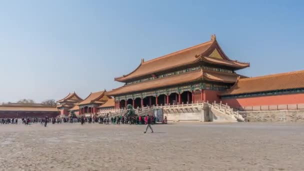 北京の紫禁城の 2018 Hyperlapse ビデオ 月します — ストック動画