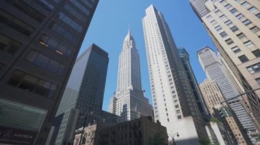 New York, Amerika Birleşik Devletleri - 24, 2018:4 k atış New York'ta gökdelenlerin hareket Mayıs