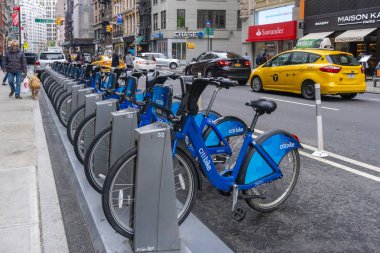 New York City'de kiralık bisikletler satırı