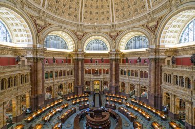 Library of Congress in Washington DC clipart