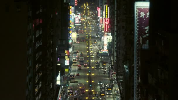 Hong Kong Chine 1Er Juin 2017 Trafic Dans Une Rue — Video