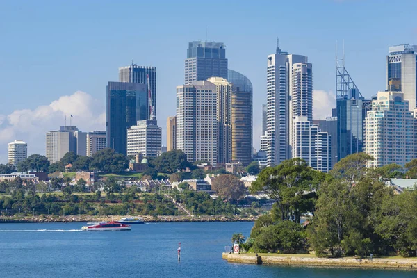 Silhuett av Sydney Cbd i dagtid — Stockfoto