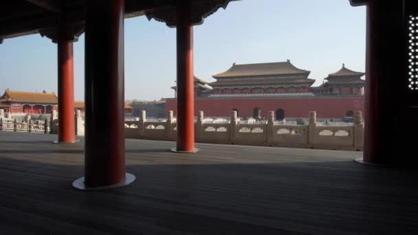 Beijing China Mar 2018 Moving Shot Forbidden City Beijing — Stock Video