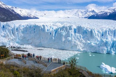 Perito Moreno Buzulu Los Glaciares Milli Parkı içinde Arjantin
