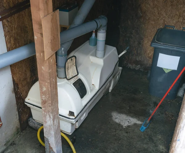 Komposten maskin av en komposterande toalett — Stockfoto