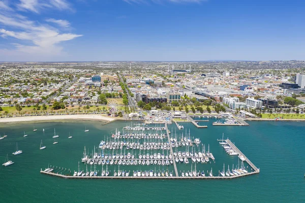 Aerial photo of Geelong in Victoria, Australia — Stock Photo, Image