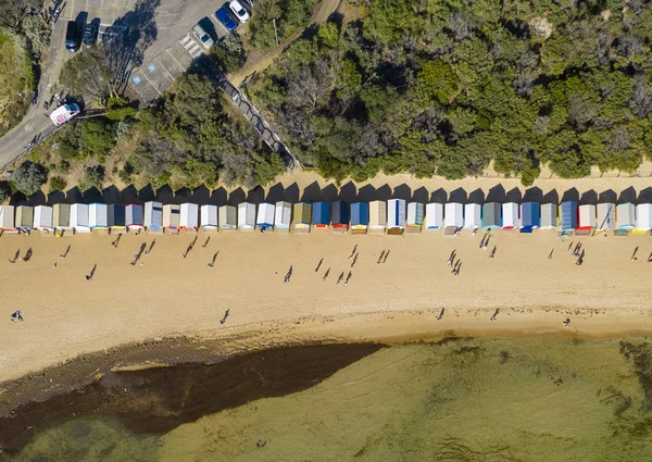 Melbourne Australien Nov 2018 Aerial Uppifrån Vyn Turister Som Besöker — Stockfoto