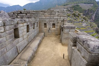 Machu Picchu, Peru eski bir evde harabe