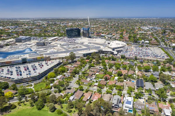 Vista aérea do Centro Comercial Chadstone Imagens Royalty-Free