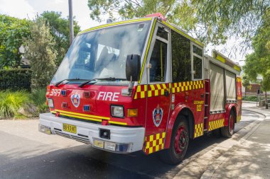 Sydney, Avustralya - 11 Mayıs 2017: İtfaiye yangın ve kurtarma Nsw, yangın söndürme ve kurtarma New South Wales, Avustralya için sorumludur.