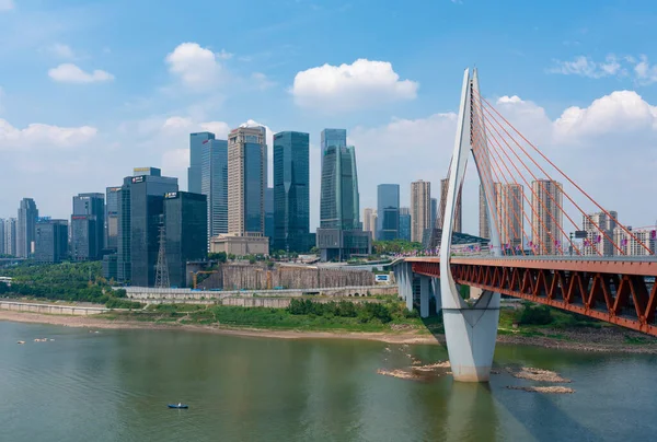 Chongqing China Sep 2019 Skypscrapers Financiële Disctrict Van Chongqing Stad — Stockfoto