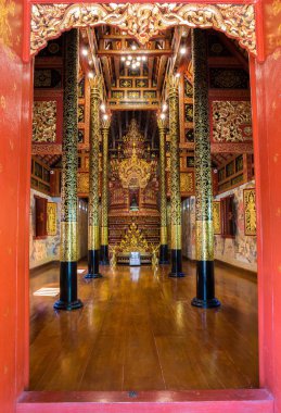 Wat Phra kilisede Tay iç şarkı - Chiang Rai, Tayland