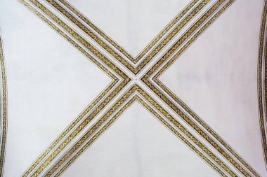 Hofkirche St Leodegar at tavan Cross Line deseni-lu