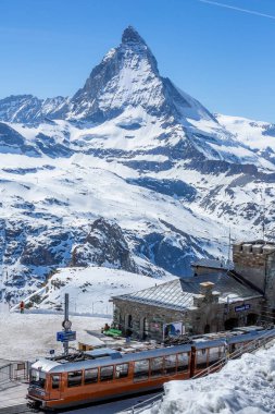 Gornergrat Tren İstasyonu ve Matterhorn - Zermatt, Switzerla