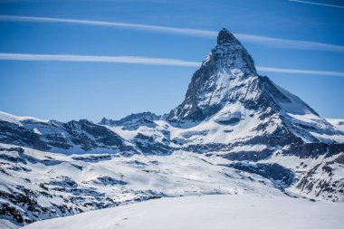 Blue Sky ile Matterhorn - Zermatt, İsviçre