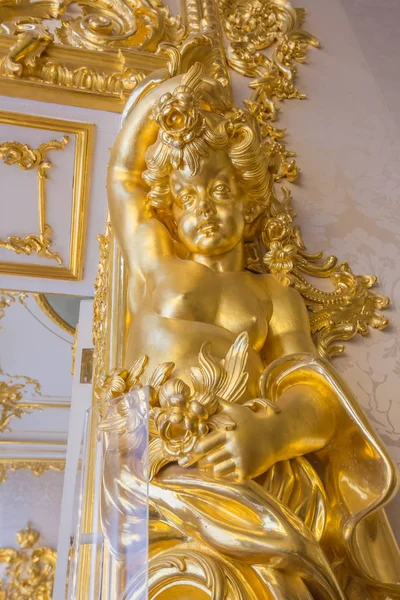 Catherine Palace, detalle interior - San Petersburgo, Rusia — Foto de Stock