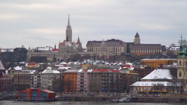 Budapest Iglesia Matthias Bastión Pescadores — Vídeos de Stock