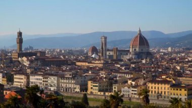 Floransa Katedrali (Cattedrale di Santa Maria del Fiore) Floransa, İtalya'nın tarihi merkezinde. Panoramik şehir. Turistik cazibe Toskana, İtalya Floransa Katedrali vardır.