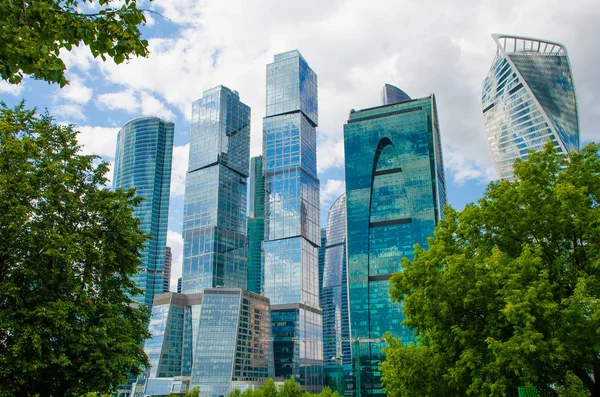 Moscow City Moskevské Mezinárodní Obchodní Centrum Rusko Stock Fotografie