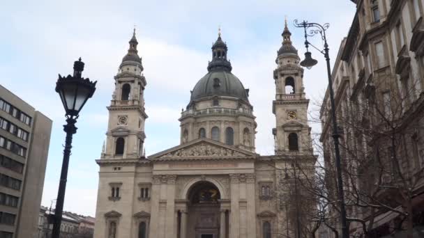 Stephans Basilika Budapest Ungarisch — Stockvideo